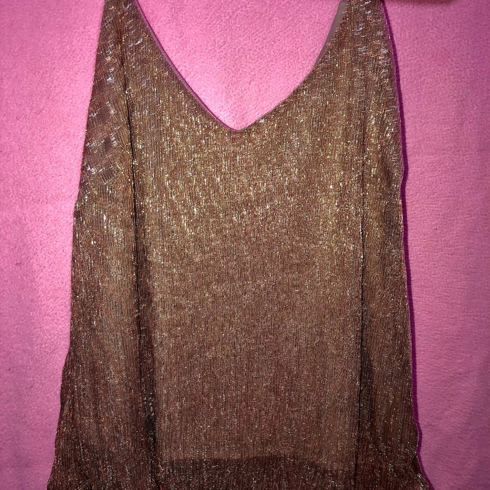 Sparkly and Shiny Pink Tank Top